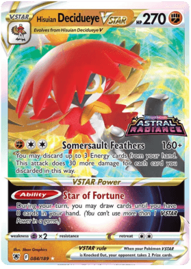 Hisuian Decidueye VSTAR (084/189) (Jumbo Card) [Sword & Shield: Astral Radiance] (Online Only)