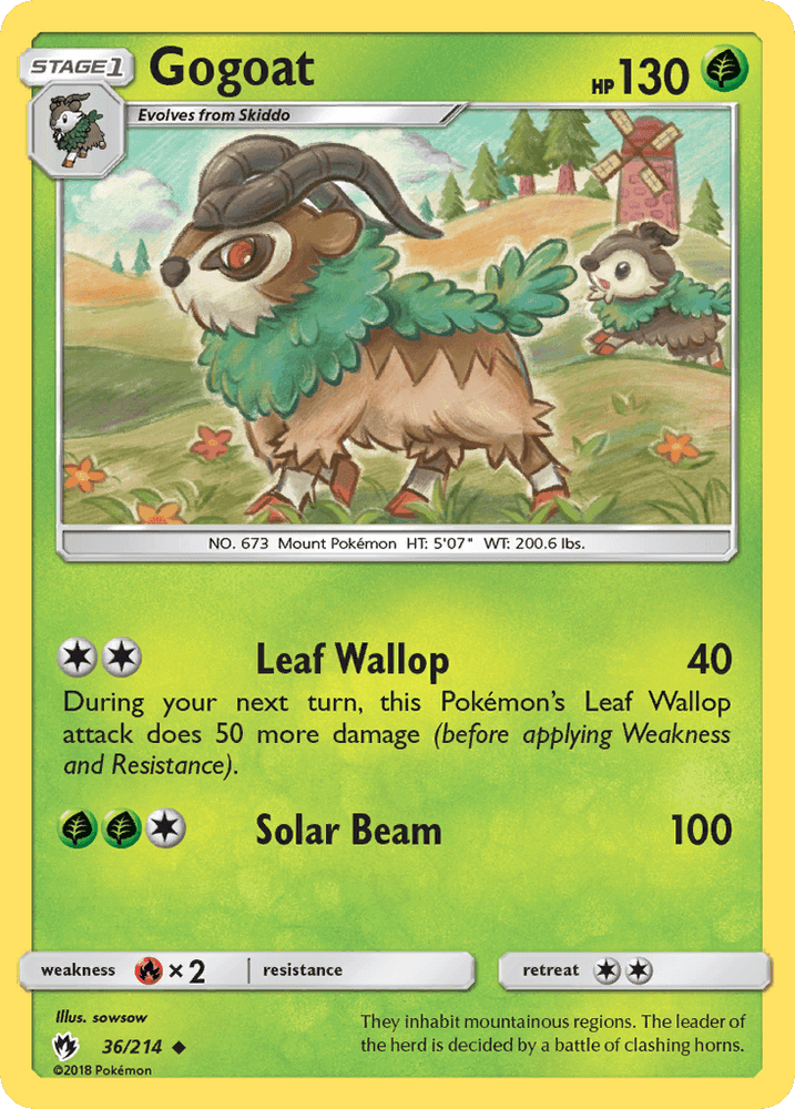 Gogoat (36/214) [Sun & Moon: Lost Thunder] (Online Only)