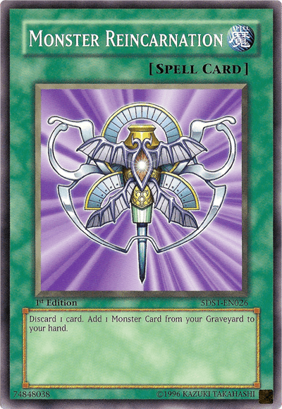 Monster Reincarnation [5DS1-EN026] Common (ONLINE ORDER ONLY)