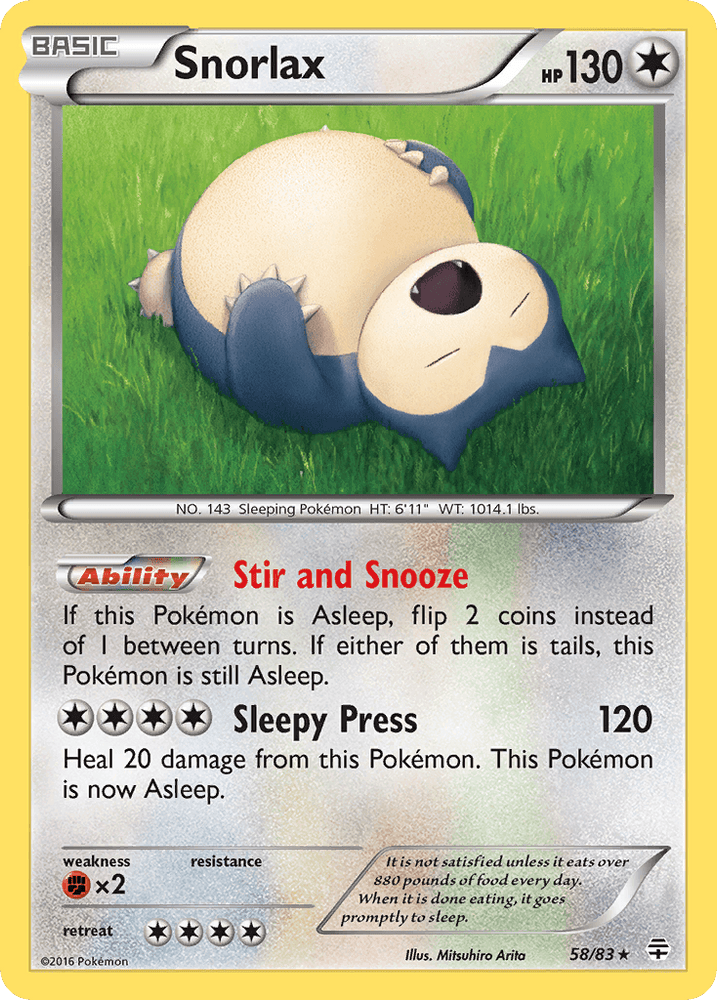 Snorlax (58/83) [XY: Generations] (Online Only)