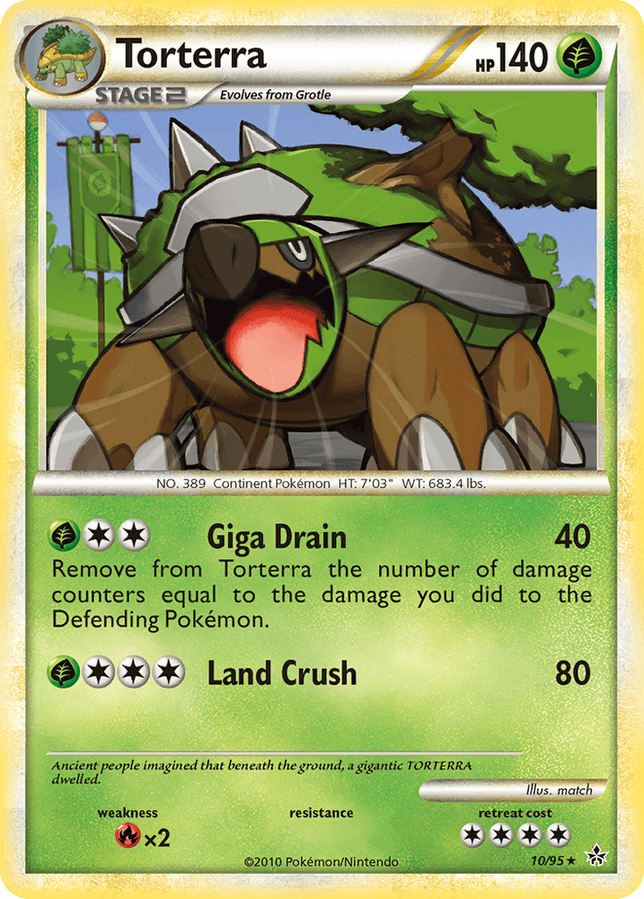 Torterra (10/95) [HeartGold & SoulSilver: Unleashed] (Online Only)