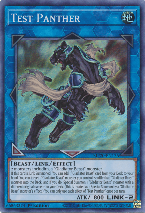 Test Panther [MP20-EN176] Super Rare (ONLINE ORDER ONLY)