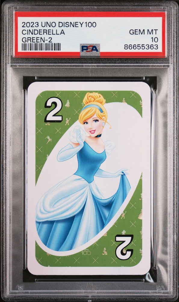2023 UNO DISNEY 100 CINDERELLA GREEN 2 PSA 10 (Online Order Only)