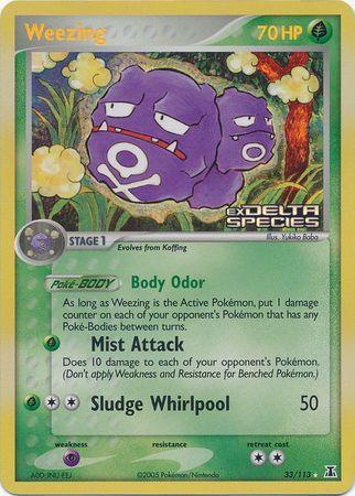 Weezing (33/113) (Stamped) [EX: Delta Species] (Online Only)