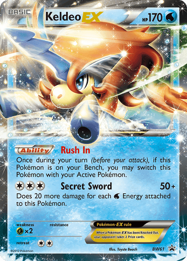 Keldeo EX (BW61) [Black & White: Black Star Promos] (Online Only)