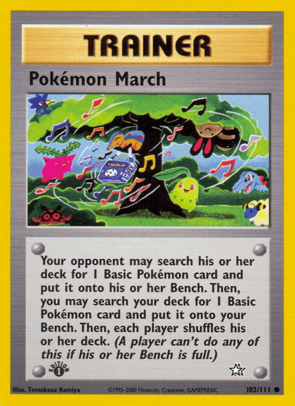 Pokemon March (102/111) [Neo Genesis 1st Edition] (Online Only)