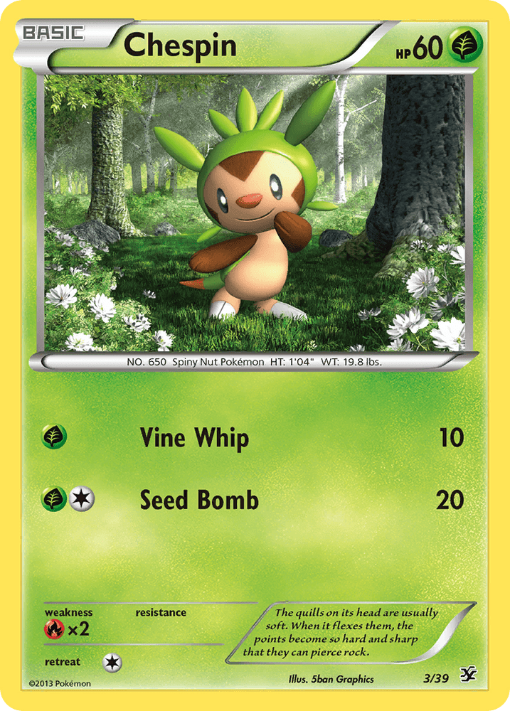 Chespin (3/39) [XY: Kalos Starter Set] (Online Only)