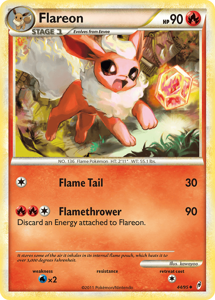 Flareon (44/95) [HeartGold & SoulSilver: Call of Legends] (Online Only)