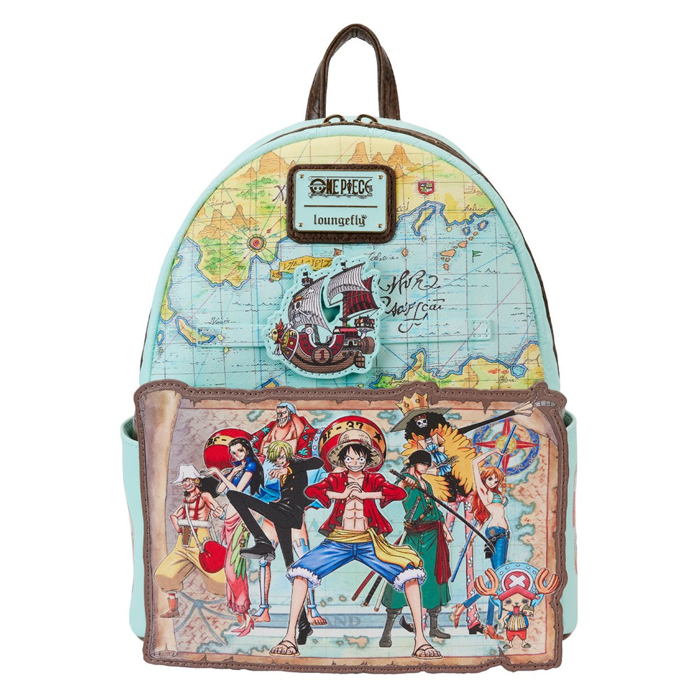 One Piece Luffy Gang Map Mini-Backpack (ONLINE ORDER ONLY)