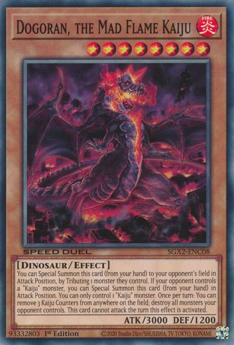 Dogoran, the Mad Flame Kaiju [SGX2-ENC08] Secret Rare (ONLINE ORDER ONLY)