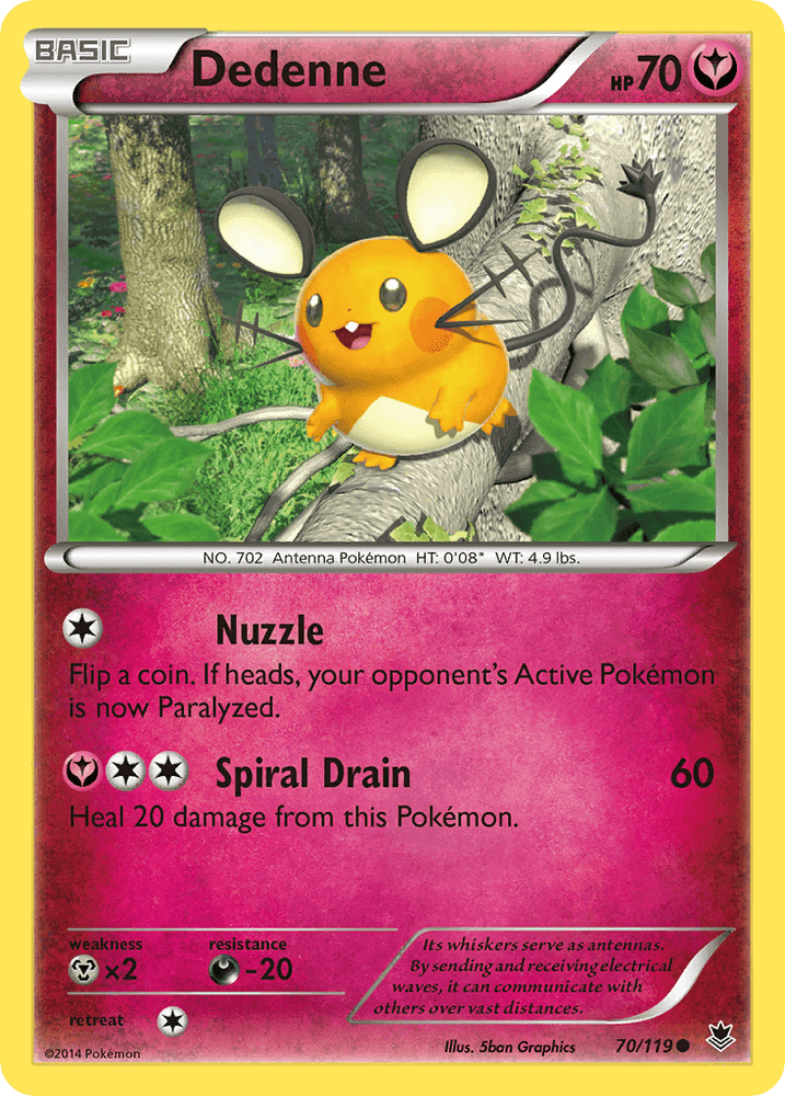 Dedenne (70/119) [XY: Phantom Forces] (Online Only)
