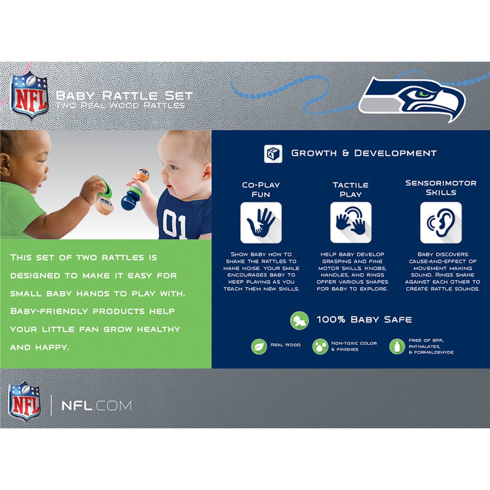 Seattle Seahawks - Baby Rattles 2-Pack (ONLINE ORDER ONLY)