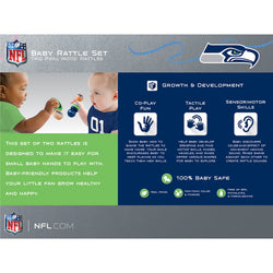Seattle Seahawks - Baby Rattles 2-Pack (ONLINE ORDER ONLY)