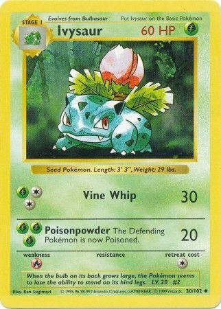 Ivysaur (30/102) [Base Set Shadowless Unlimited] (Online Only)