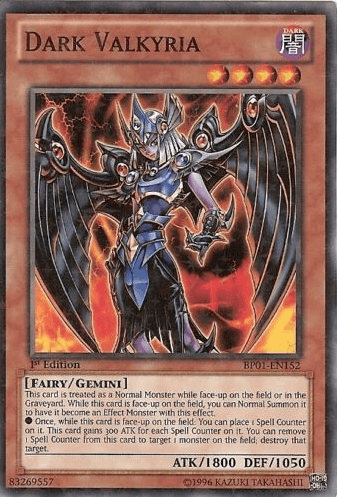 Dark Valkyria [BP01-EN152] Starfoil Rare (ONLINE ORDER ONLY)