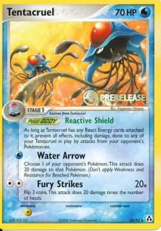 Tentacruel (45/92) (Prerelease Promo) [Nintendo: Black Star Promos] (Online Only)