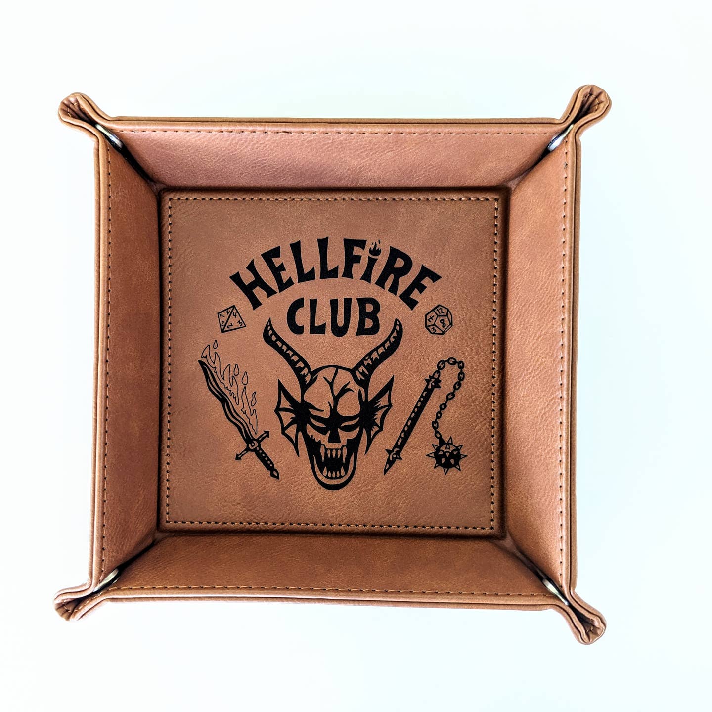 Hellfire Club - D&D - Vegan Leather Dice Rolling Tray (ONLINE ORDER ONLY)