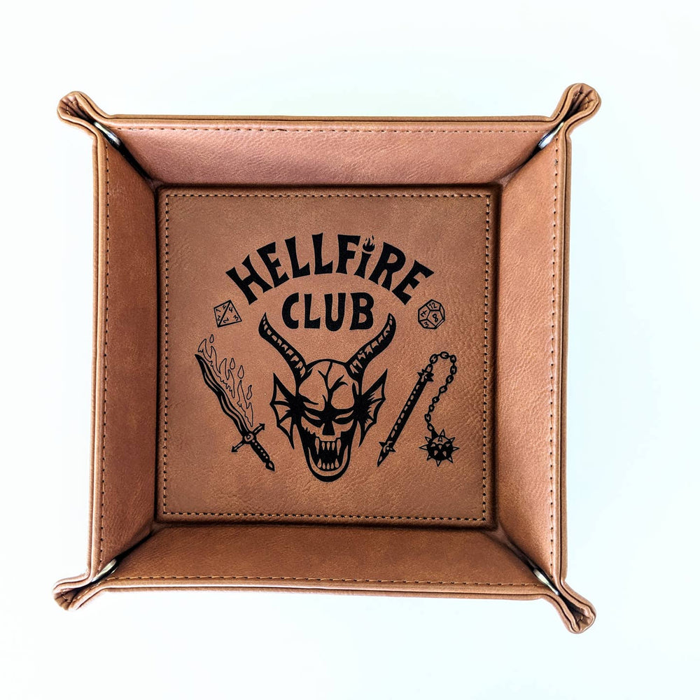 Hellfire Club - D&D - Vegan Leather Dice Rolling Tray (ONLINE ORDER ONLY)