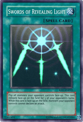 Swords of Revealing Light [RP01-EN012] Super Rare (ONLINE ORDER ONLY)