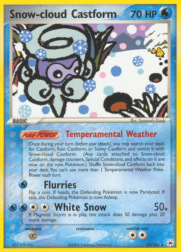 Snow-cloud Castform (25/101) [EX: Hidden Legends] (Online Only)