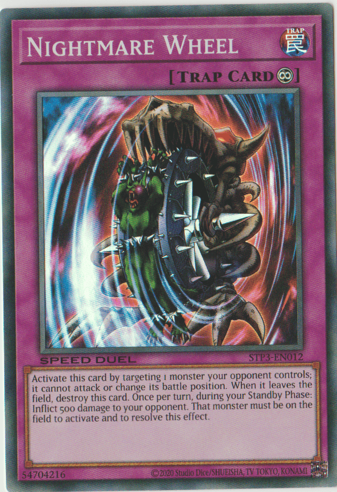 Nightmare Wheel [STP3-EN012] Super Rare (ONLINE ORDER ONLY)