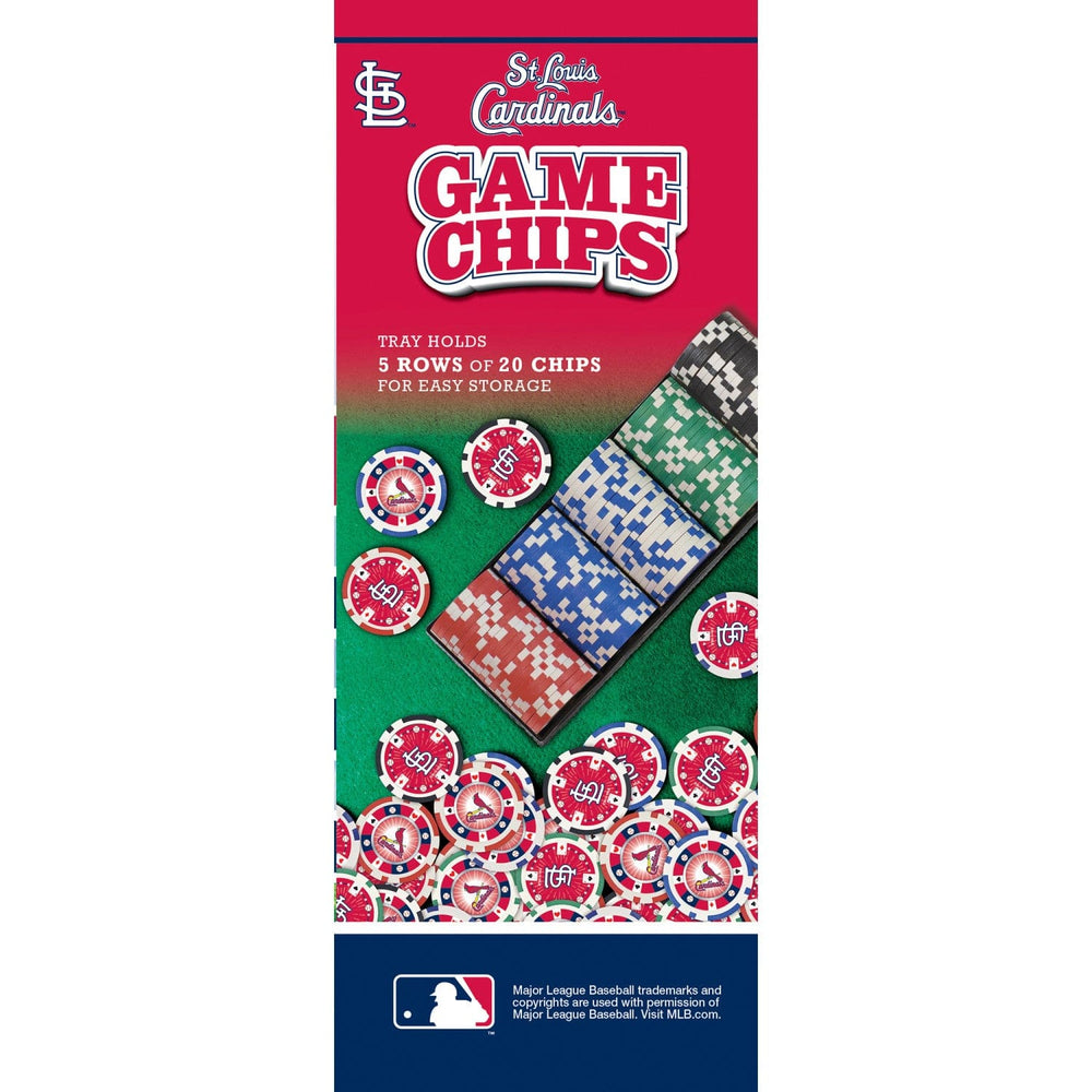 St. Louis Cardinals 100 Piece Poker Chips (ONLINE ORDER ONLY)