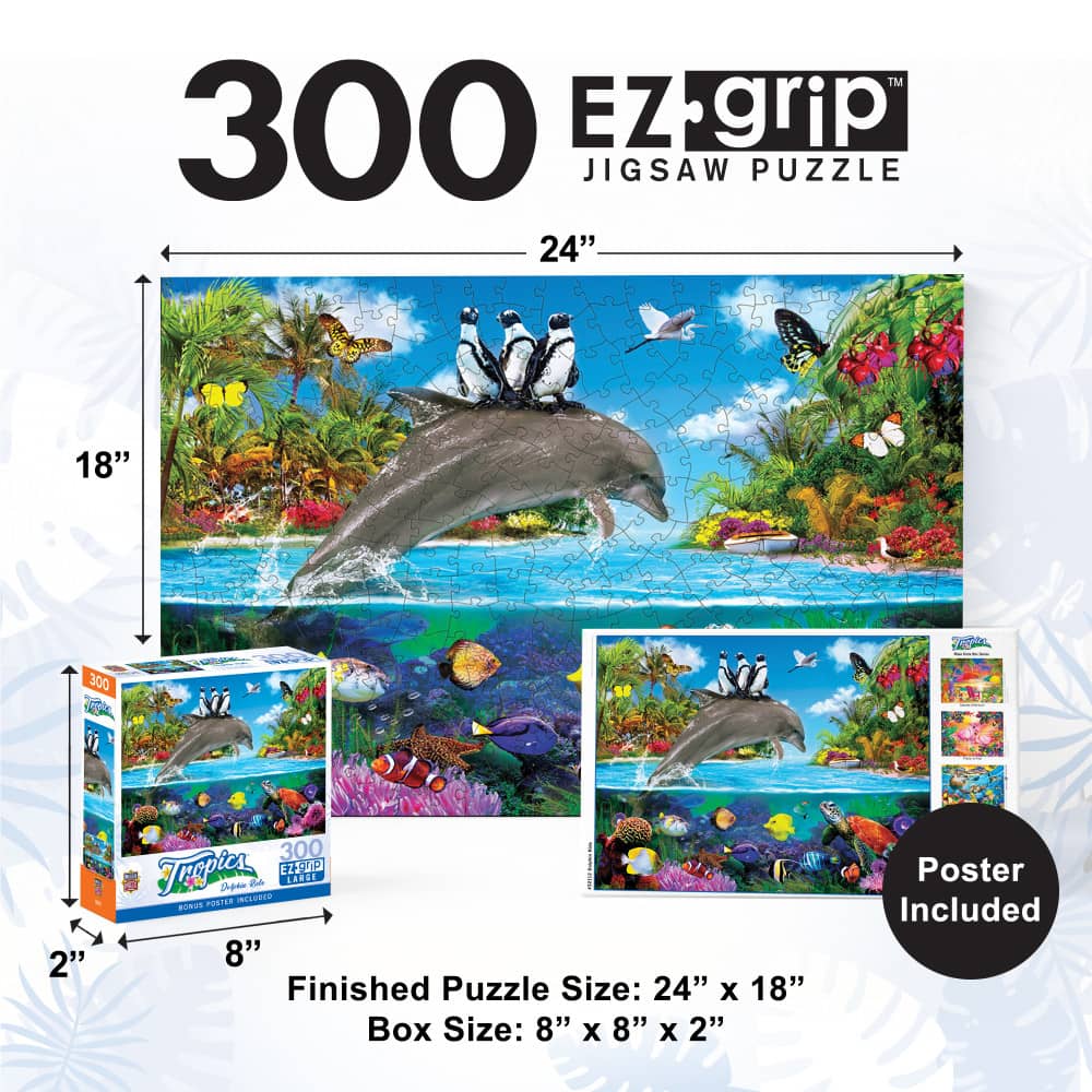 Tropics - Dolphin Ride 300 Piece EZ Grip Jigsaw Puzzle