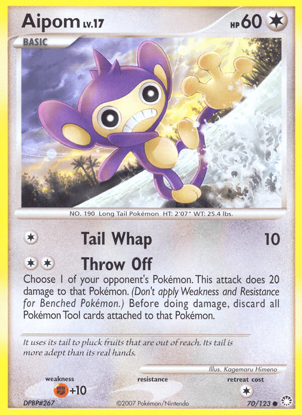 Aipom (70/123) [Diamond & Pearl: Mysterious Treasures] (Online Only)
