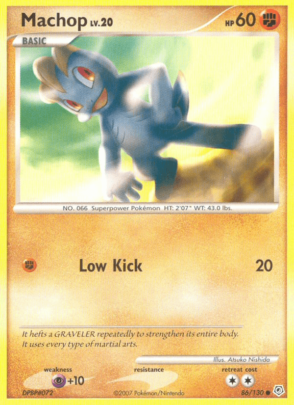 Machop (86/130) [Diamond & Pearl: Base Set] (Online Only)