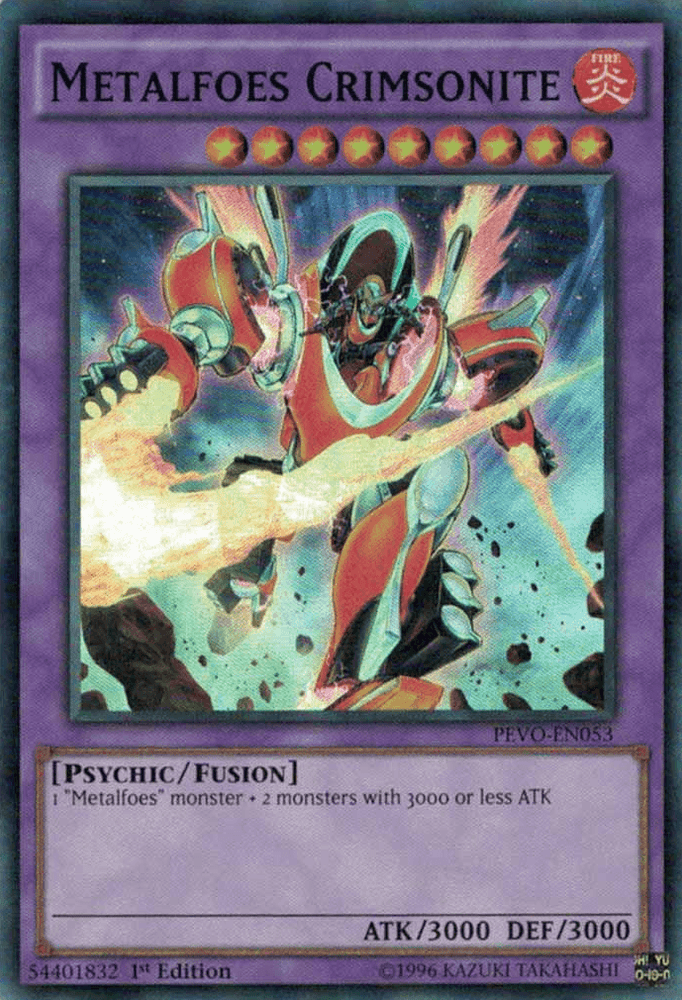 Metalfoes Crimsonite [PEVO-EN053] Super Rare (ONLINE ORDER ONLY)