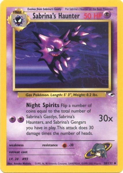 Sabrina's Haunter (58/132) [Gym Heroes Unlimited] (Online Only)