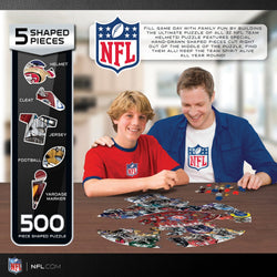 NFL - Helmet Drip Art 500 Piece Shaped Jigsaw Puzzle (ONLINE ORDER ONLY)