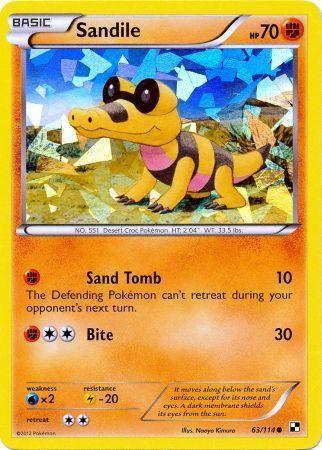 Sandile (63/114) (Cracked Ice Holo) [Black & White: Base Set] (Online Only)