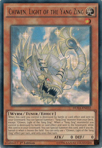 Chiwen, Light of the Yang Zing [DUEA-EN032] Ultra Rare (ONLINE ORDER ONLY)