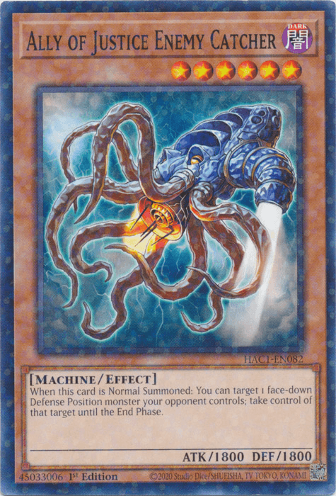 Ally of Justice Enemy Catcher (Duel Terminal) [HAC1-EN082] Common (ONLINE ORDER ONLY)