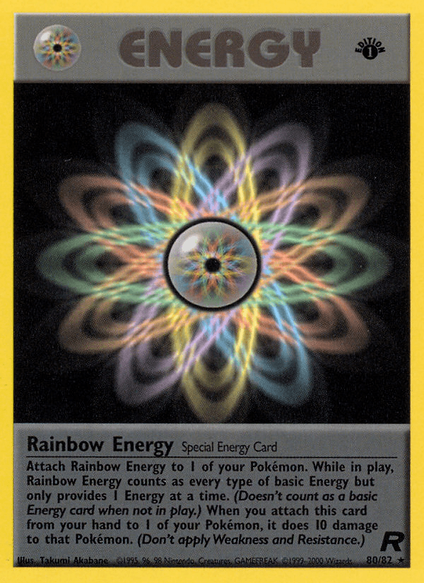 Rainbow Energy (80/82) [Team Rocket 1st Edition] (Online Only)