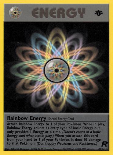 Rainbow Energy (80/82) [Team Rocket 1st Edition] (Online Only)