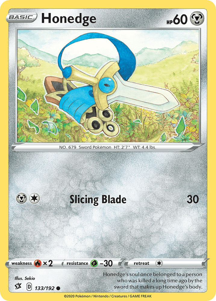 Honedge (133/192) [Sword & Shield: Rebel Clash] (Online Only)