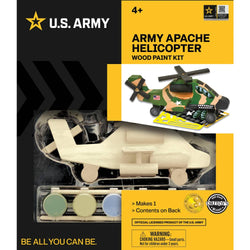 U.S. Army - Apache Helicopter Wood Craft & Paint Kit