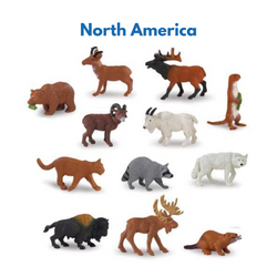 Continent Animal Miniatures: All 8  Sets (Includes Antarctica, Polar/Arctic) (ONLINE ORDER ONLY)