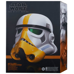 Star Wars: The Black Series - The Mandalorian Artillery Stormtrooper Premium Electronic Helmet (ONLINE ORDER ONLY)