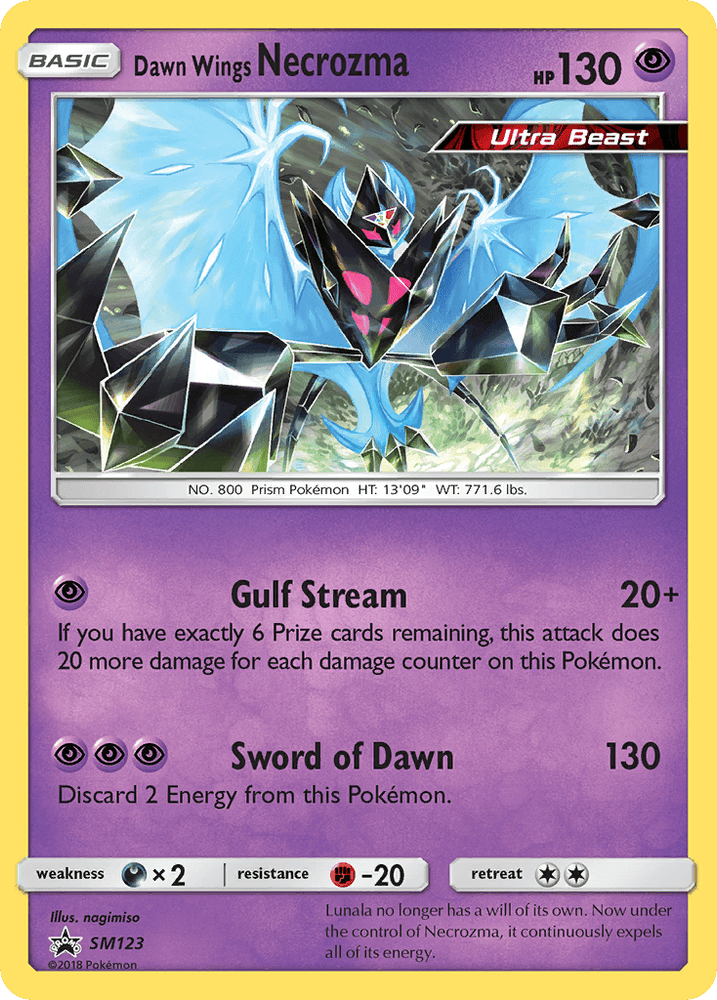 Dawn Wings Necrozma (SM123) [Sun & Moon: Black Star Promos] (Online Only)