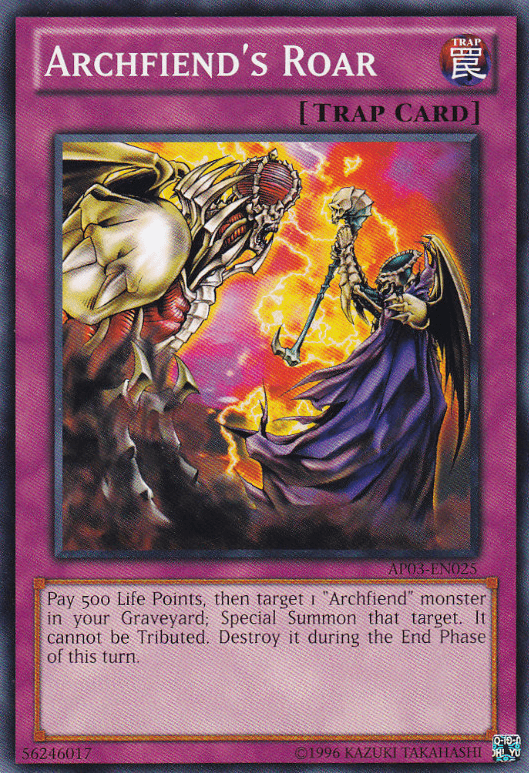 Archfiend's Roar [AP03-EN025] Common (ONLINE ORDER ONLY)