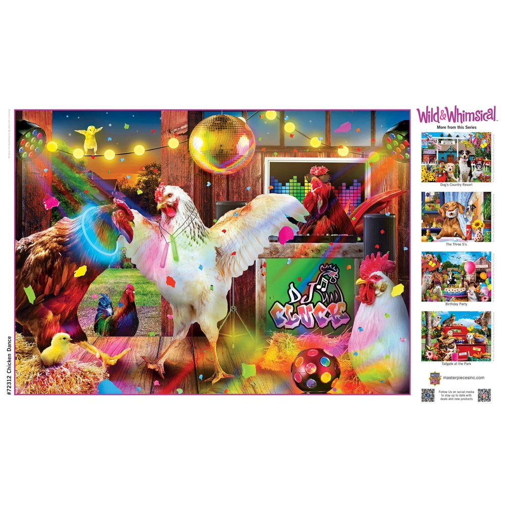 Wild & Whimsical - Chicken Dance 1000 Piece Jigsaw Puzzle (ONLINE ORDER ONLY)
