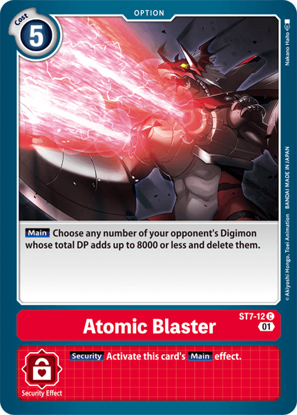 Atomic Blaster [ST7-12] [Starter Deck: Gallantmon] (ONLINE ORDER ONLY)
