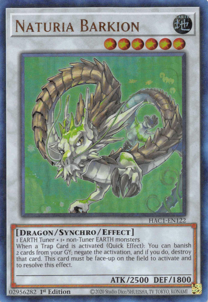 Naturia Barkion (Duel Terminal) [HAC1-EN122] Parallel Rare (ONLINE ORDER ONLY)