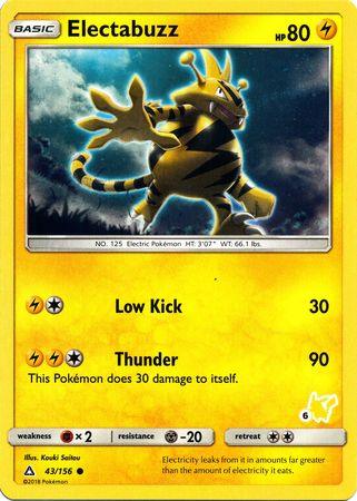 Electabuzz (43/156) (Pikachu Stamp #6) [Battle Academy 2020] (Online Only)