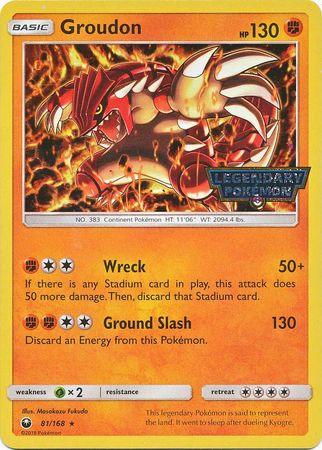 Groudon (81/168) (Cosmos Holo Gamestop Promo) [Sun & Moon: Celestial Storm] (Online Only)