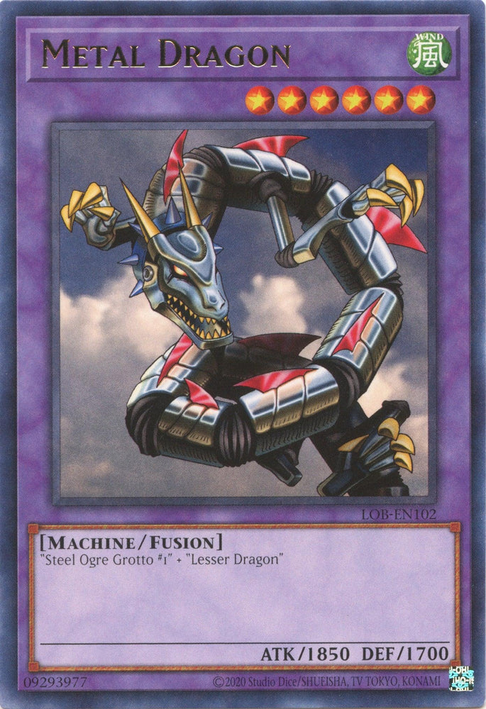 Metal Dragon (25th Anniversary) [LOB-EN102] Rare (ONLINE ORDER ONLY)