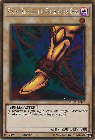 Right Leg of the Forbidden One [PGL2-EN022] Gold Rare (ONLINE ORDER ONLY)
